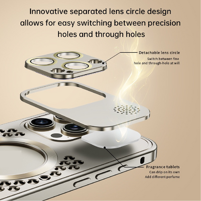 Super Cool Heat Dissipation Anti-fall Metal Magnetic Phone Case