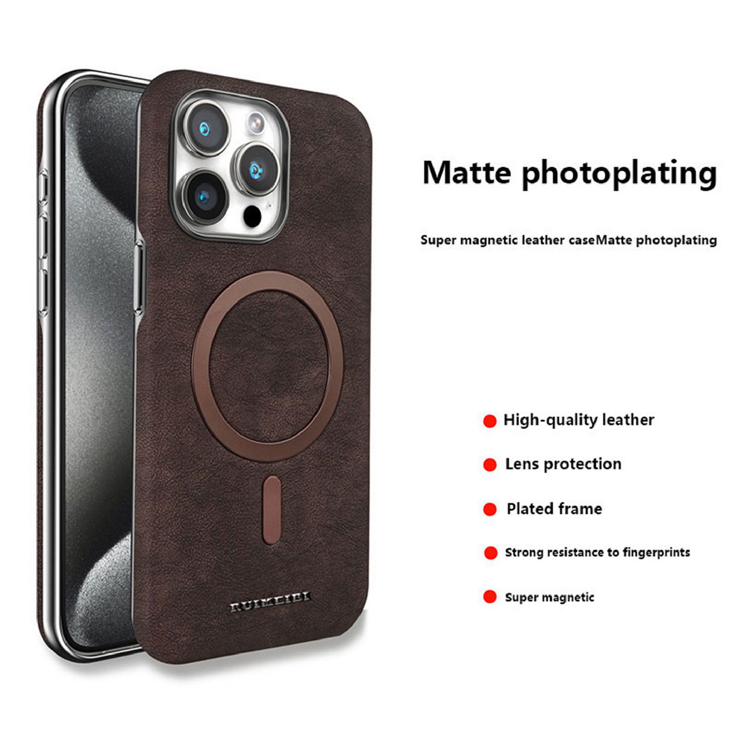 New Business Suede Magnetic Phone Case