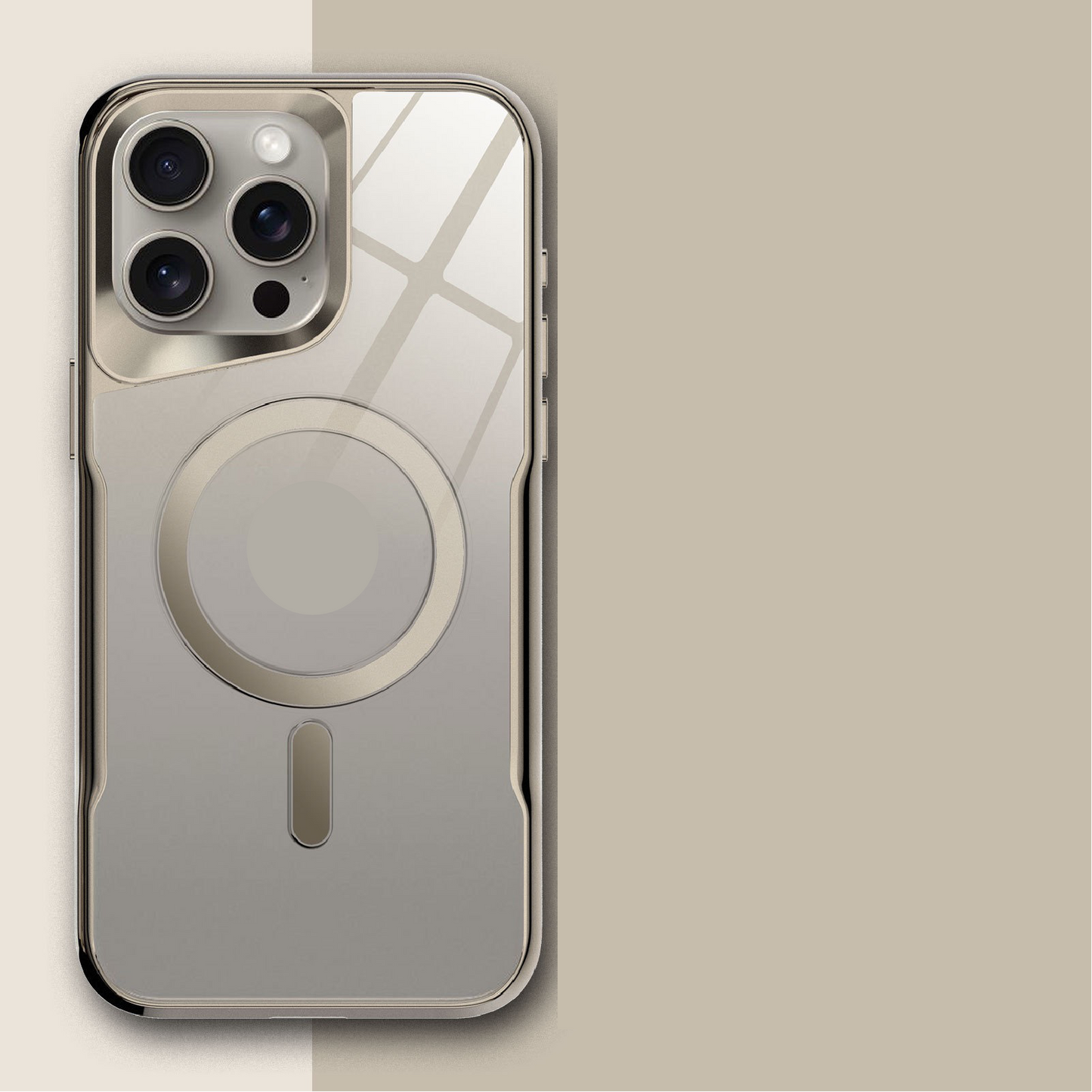 New Small Waist Transparent Magnetic Phone Case