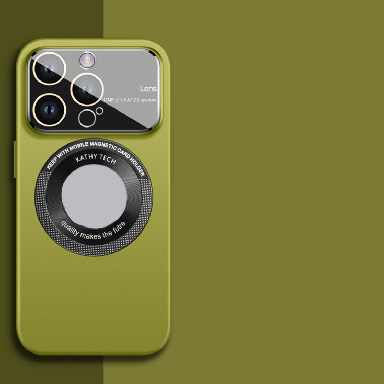 Large Window Lens Protection Magnetic Phone Case