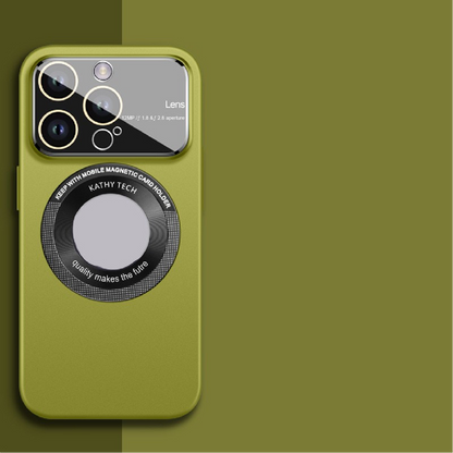 Large Window Lens Protection Magnetic Phone Case