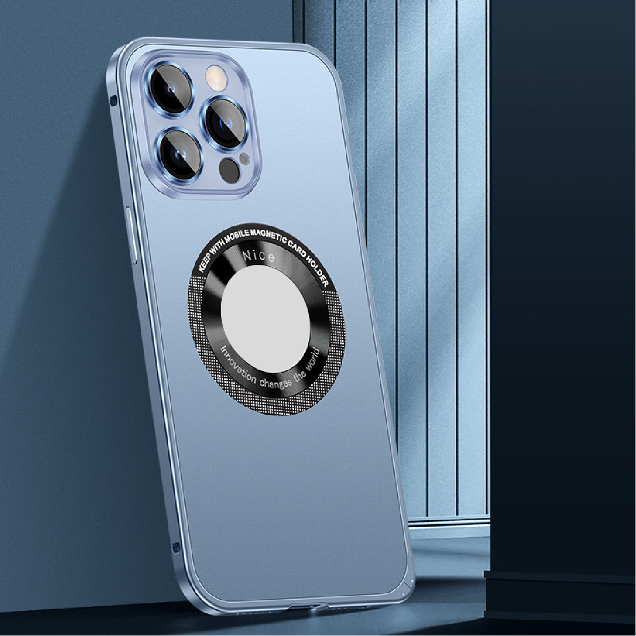 Metal Frame Hollow Magnetic Mobile Phone Case