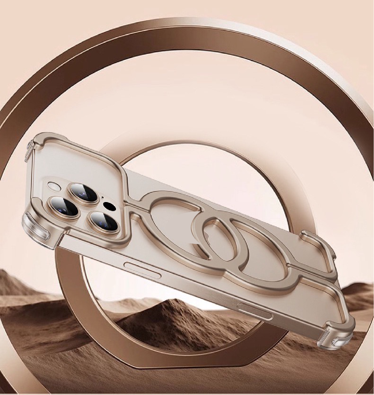 Personalized Chanel Magnetic Metal Mobile Phone Case