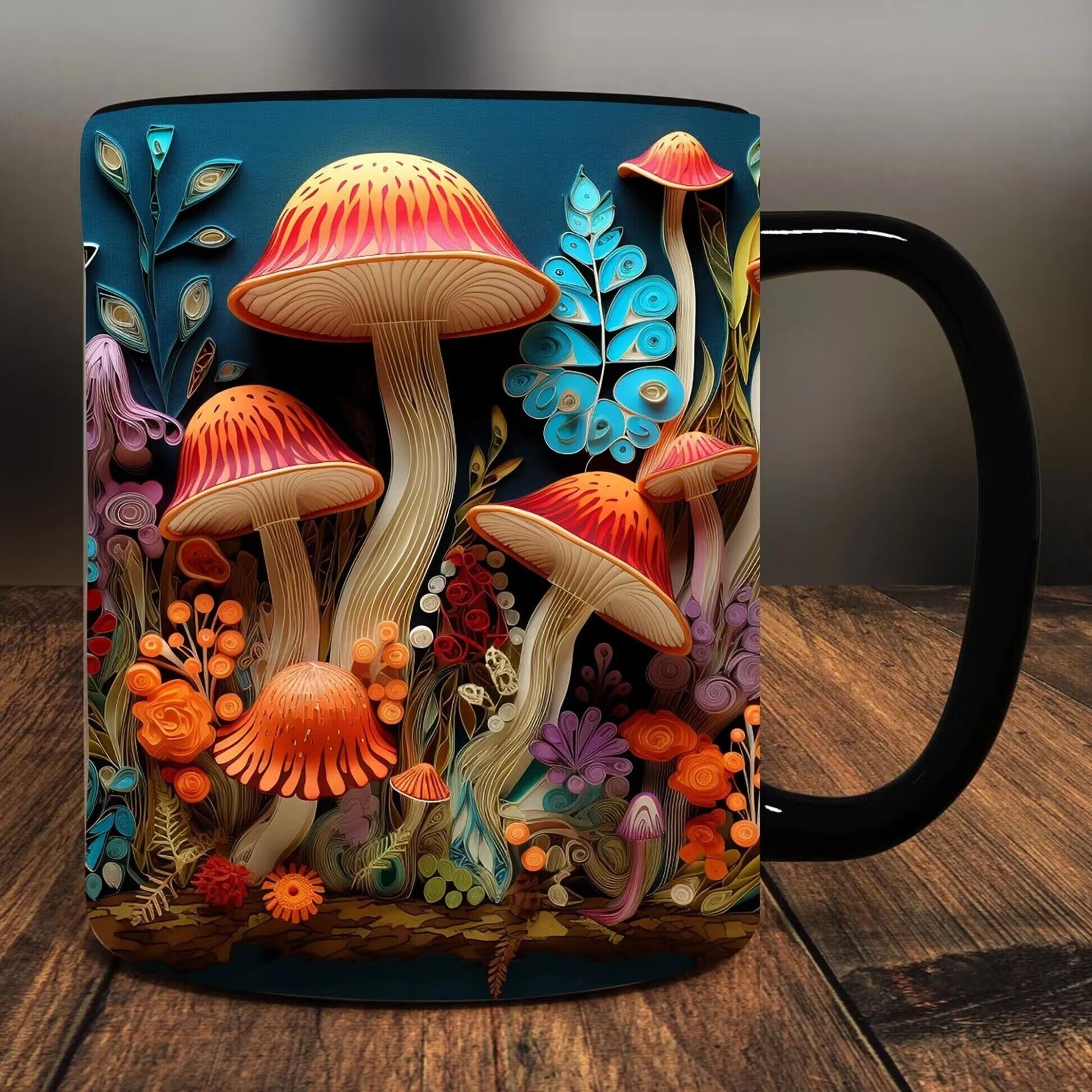 3D Magic Mushroom Mug Gift For People Who Like Plants