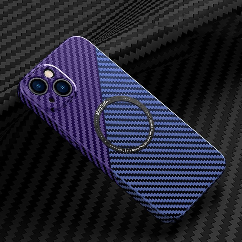 NEW Carbon Fiber Magnetic Phone Case