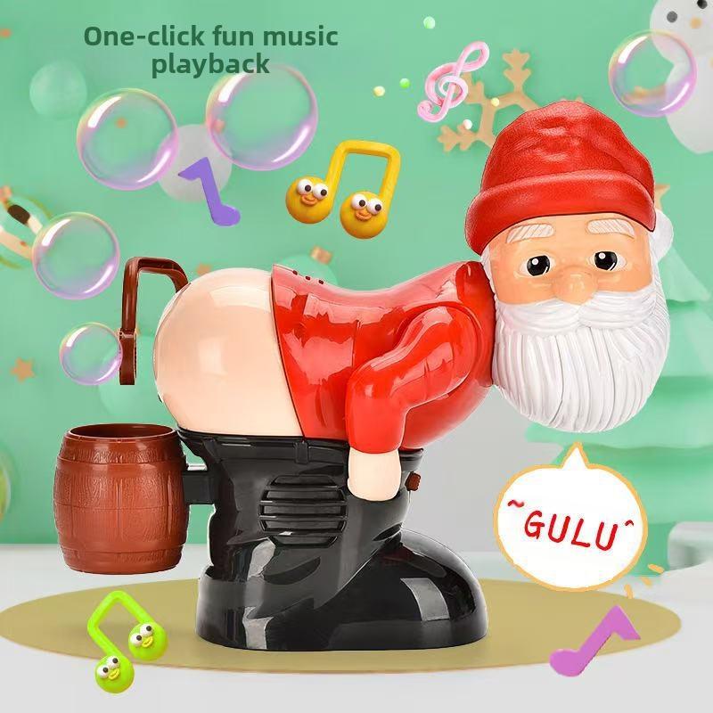 🎅🎁 Santa Claus Bubble Machine – Funny Farting Santa Toy with Lights, Music & Bubbles