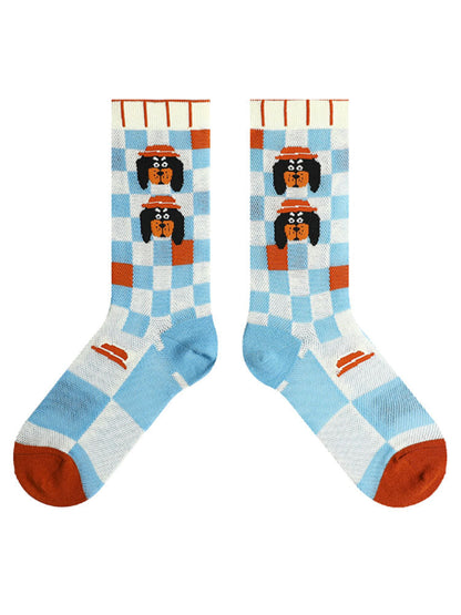 Cartoon Puppy Pattern Socks