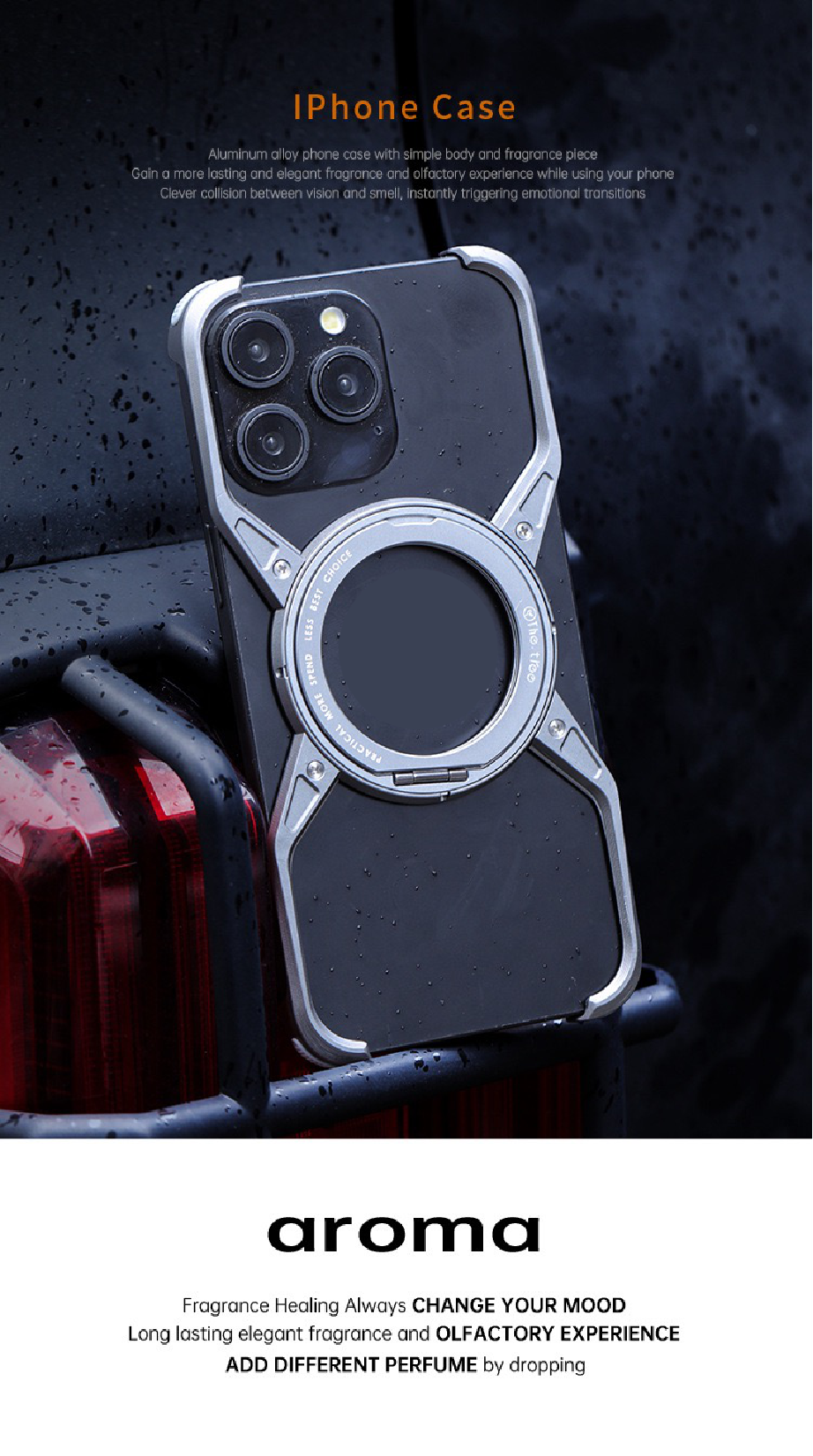 Unique X Metal Rotating Bracket Magnetic Phone Case