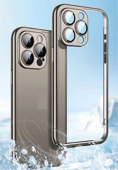 Matte Electroplated Frame Phone Case