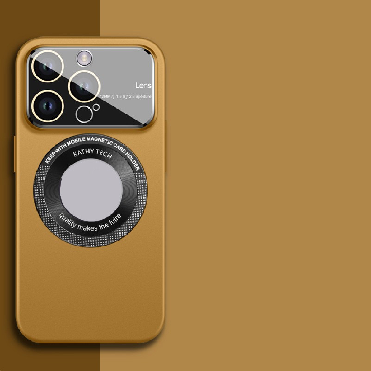 Large Window Lens Protection Magnetic Phone Case