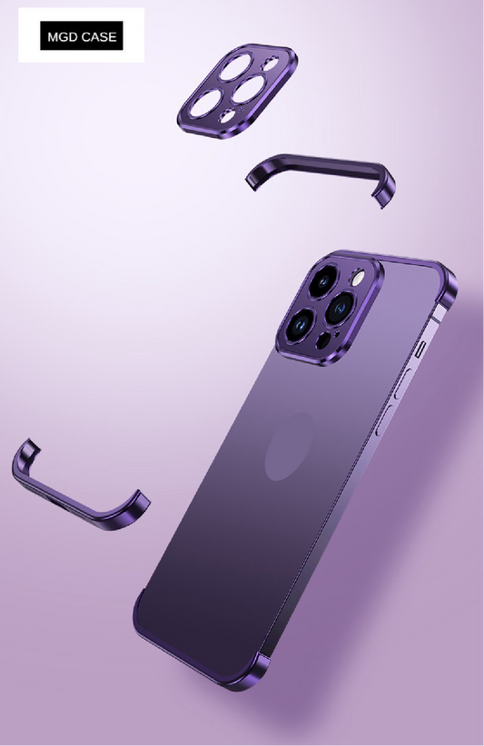 Customized Metal Frameless Lens Protection Phone Case