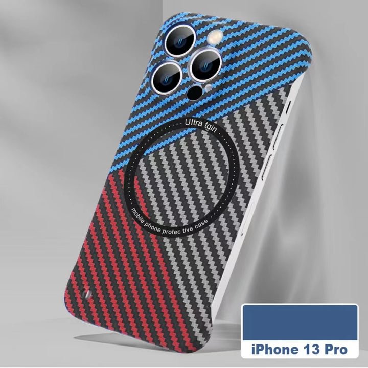 NEW Carbon Fiber Magnetic Phone Case