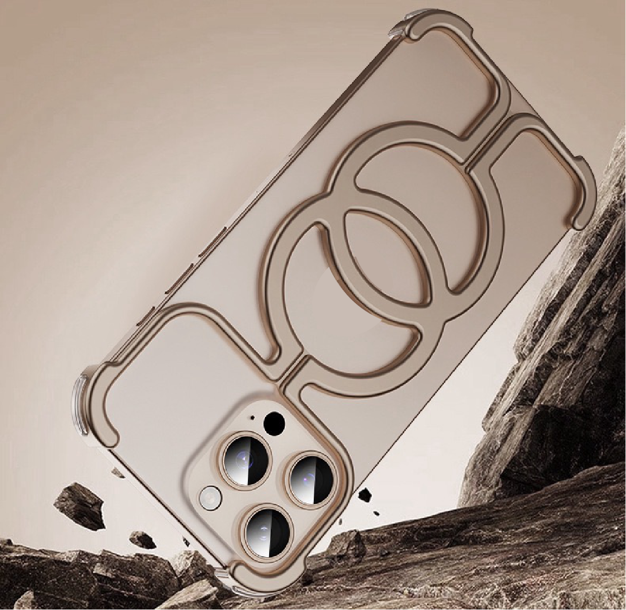 Personalized Chanel Magnetic Metal Mobile Phone Case