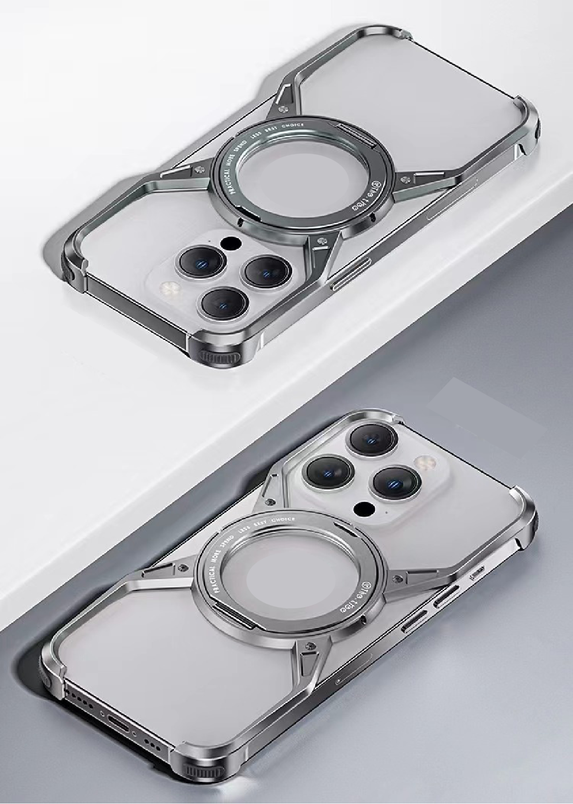 Unique X Metal Rotating Bracket Magnetic Phone Case