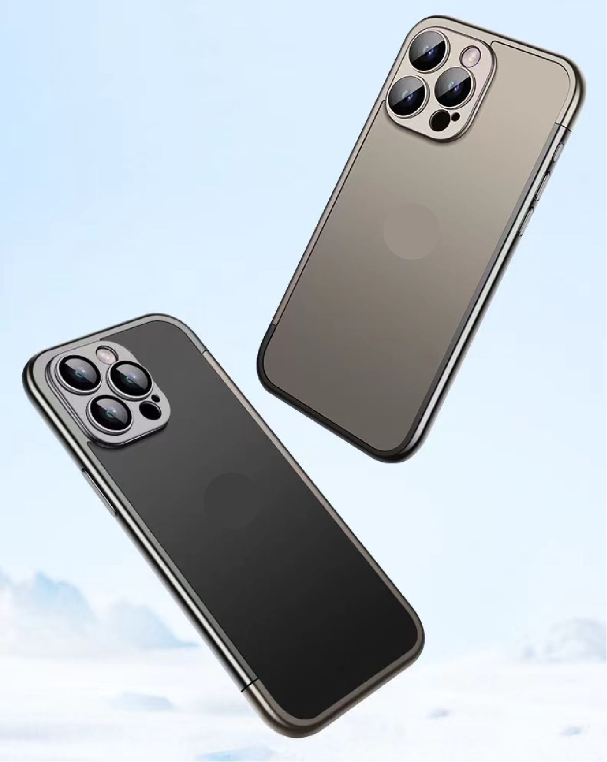 Matte Electroplated Frame Phone Case