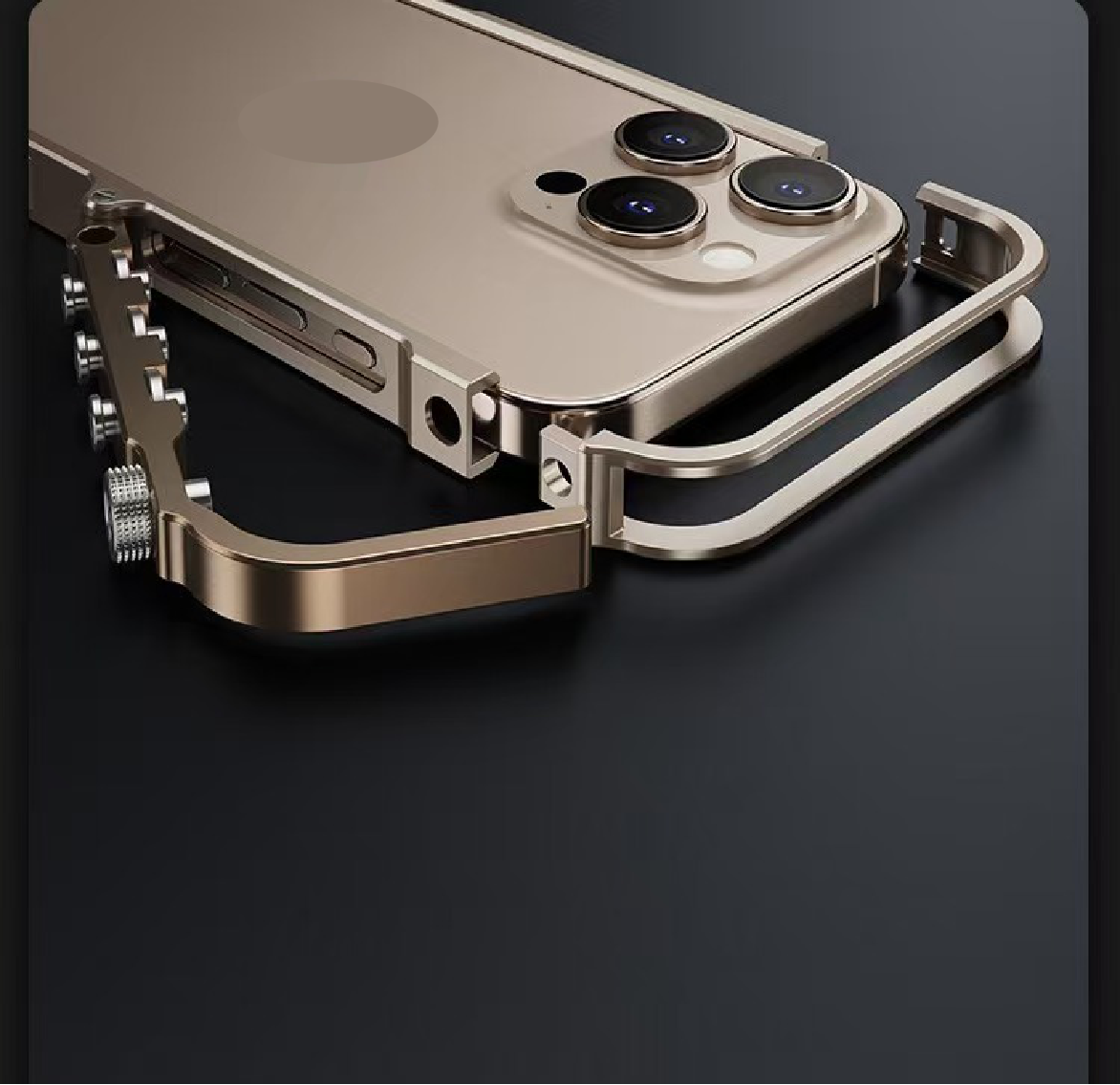 Punk Style Mechanical Arm Metal Phone Case