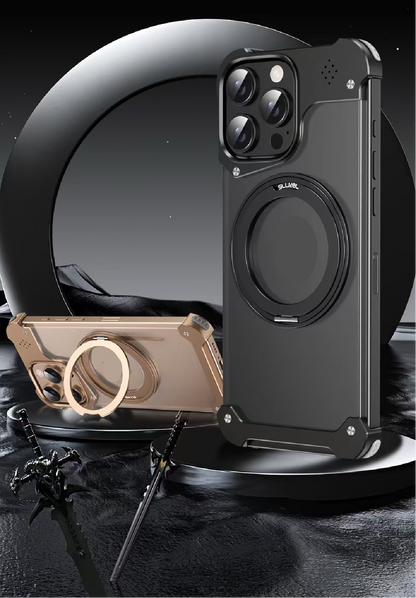 Fragrance Transparent Alloy Bracket Magnetic Phone Case