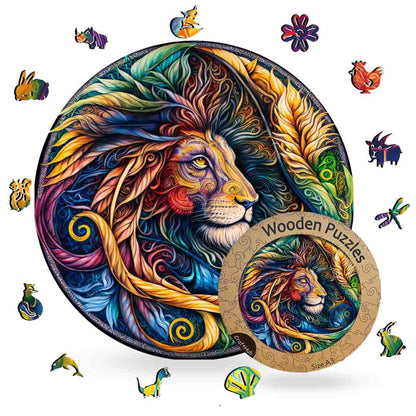 Fiery Lion - Jigsaw Puzzle