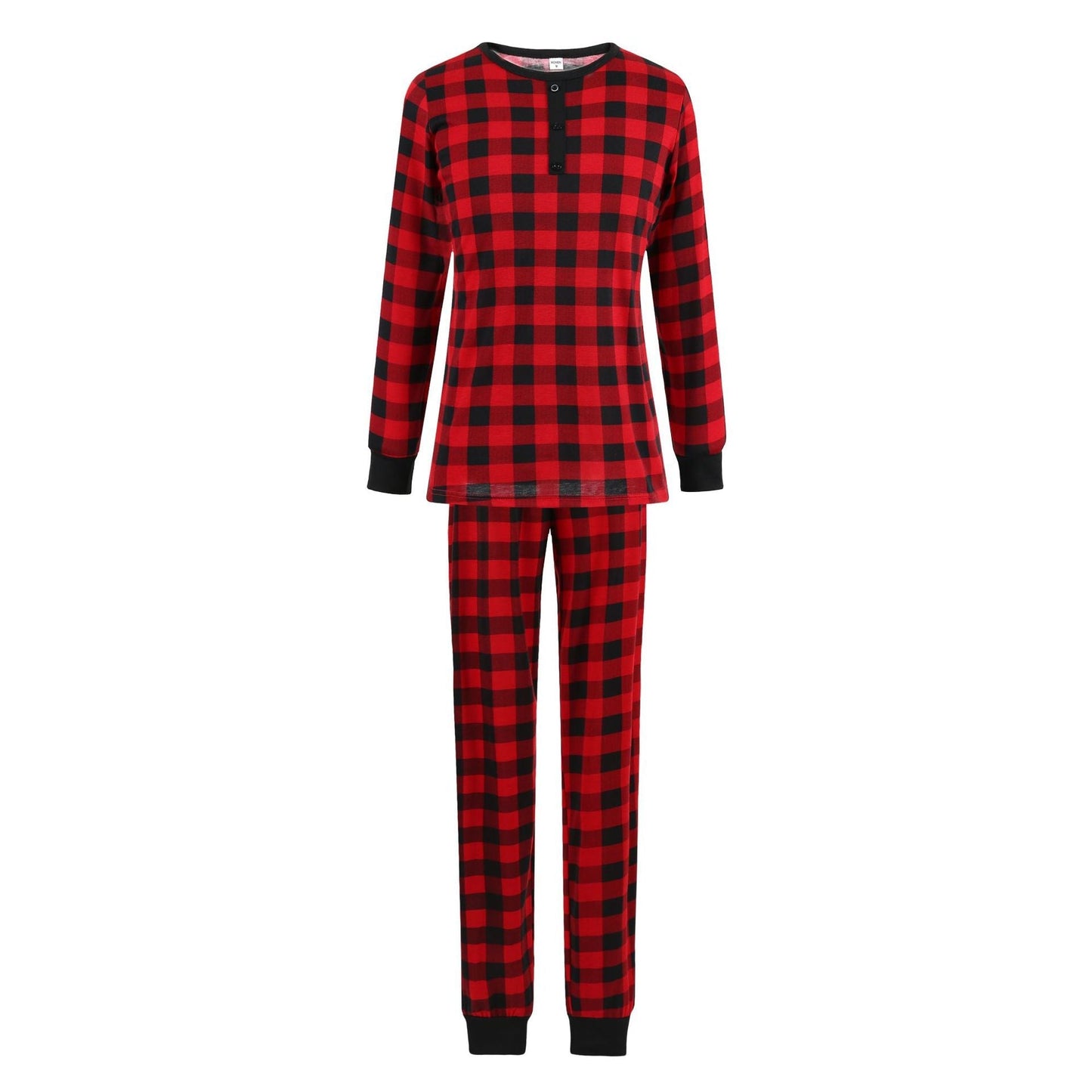 Christmas Black-Red Plaid Family Matching Pajamas Set