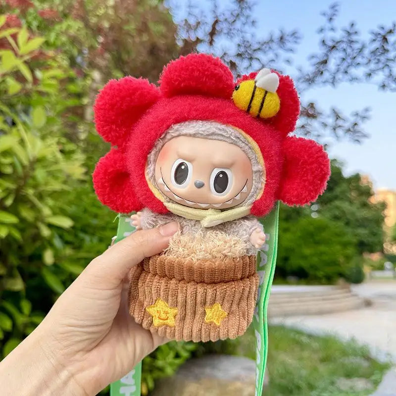 Flower Plant Pot Labubu Outfit