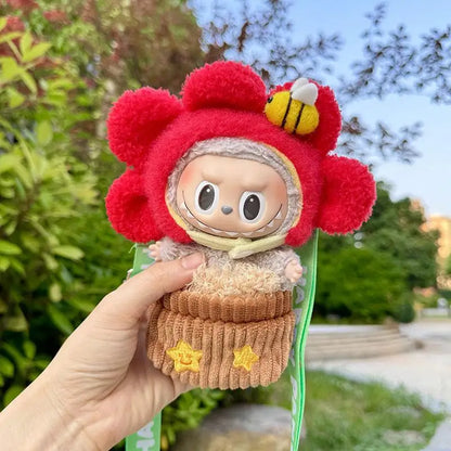 Flower Plant Pot Labubu Outfit