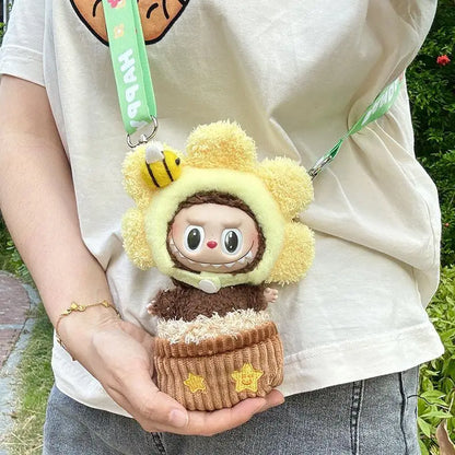 Flower Plant Pot Labubu Outfit