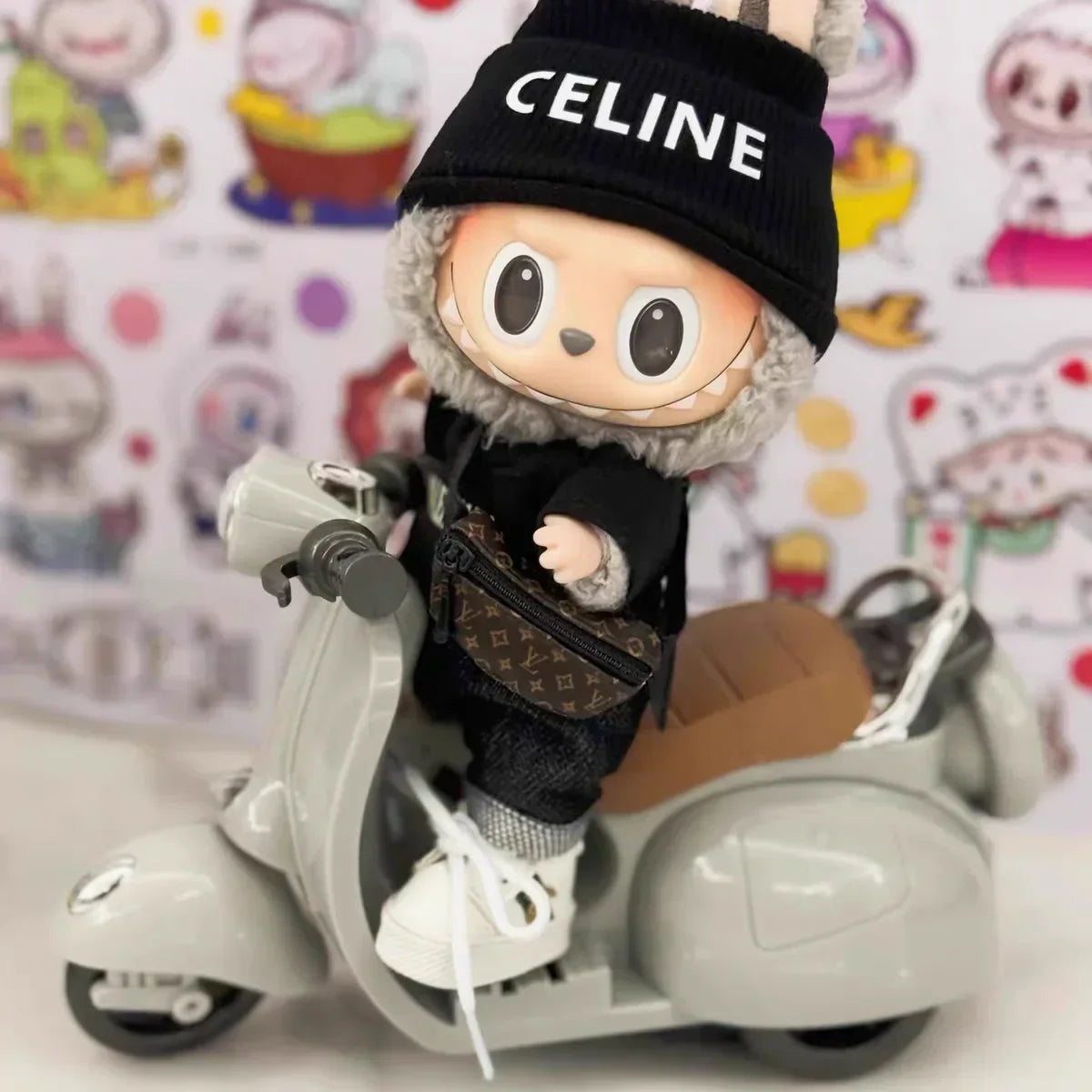 Labubu Mini Travel Moped