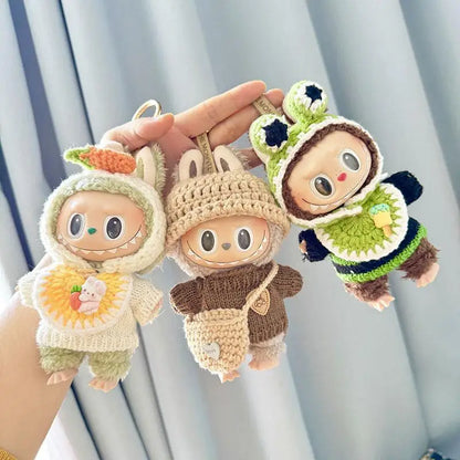Handmade Labubu Crochet Animal Outfits