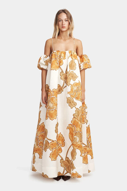 VETIVER DRESS SUNSHINE BLOOM