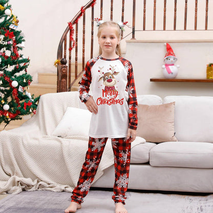 Merry Christmas Santa and Tree Matching Family Pajamas Set