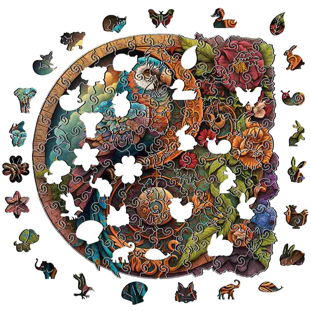 Parrot Yin Yang - Jigsaw Puzzle