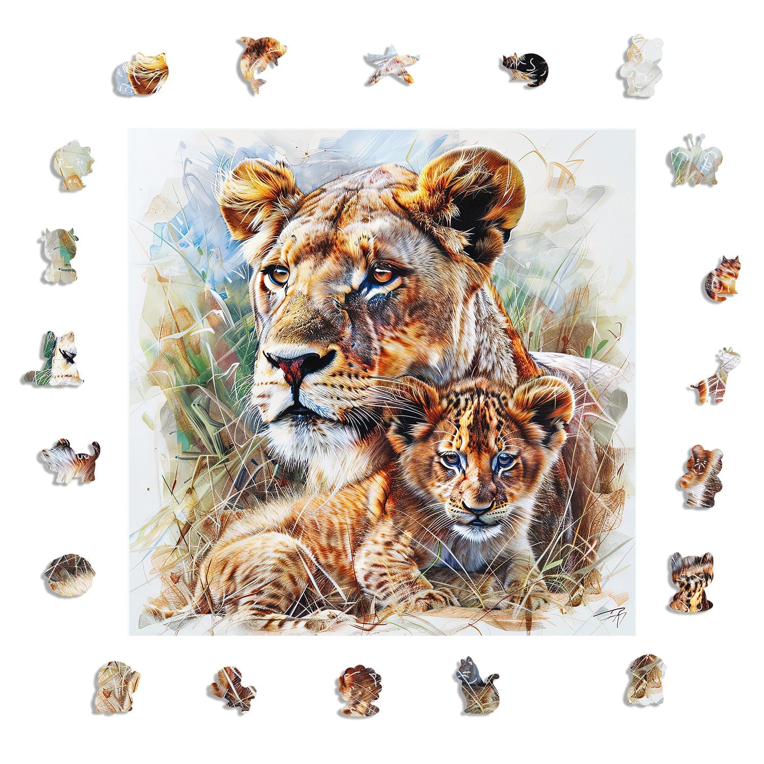 Lion's Family - Jigsaw Puzzle