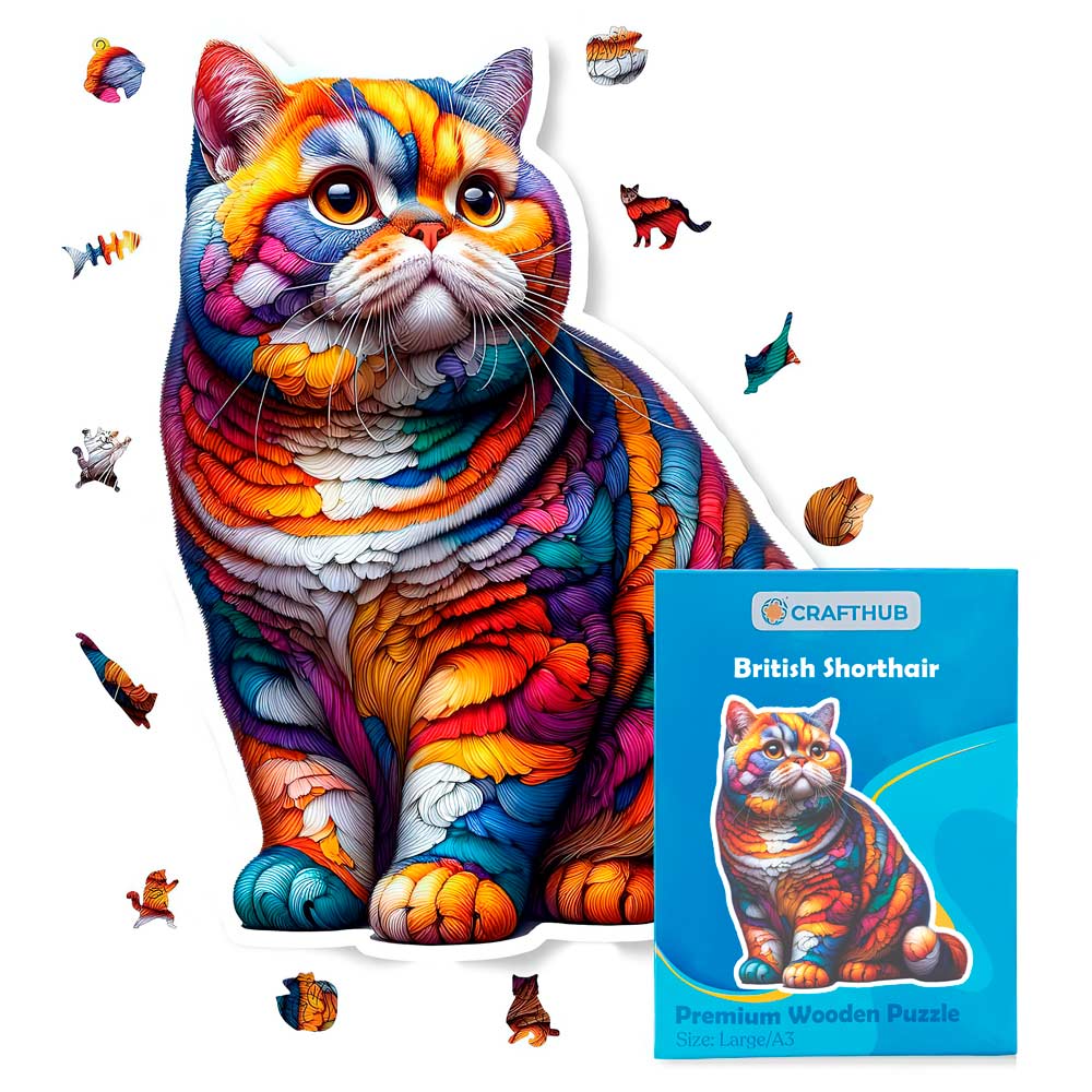 British Shorthair Cat - Jigsaw Puzzle