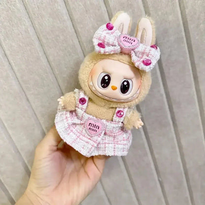 Handmade Labubu Heart Dress Outfit with Accessories