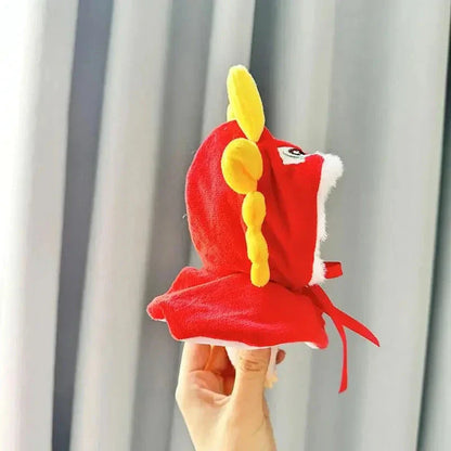 Kawaii Labubu Red Chinese Dragon Outfit