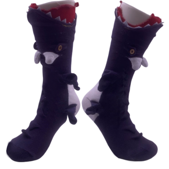 Christmas Unisex Socks Shark Fish Chameleon Crocodile Knitted Socks