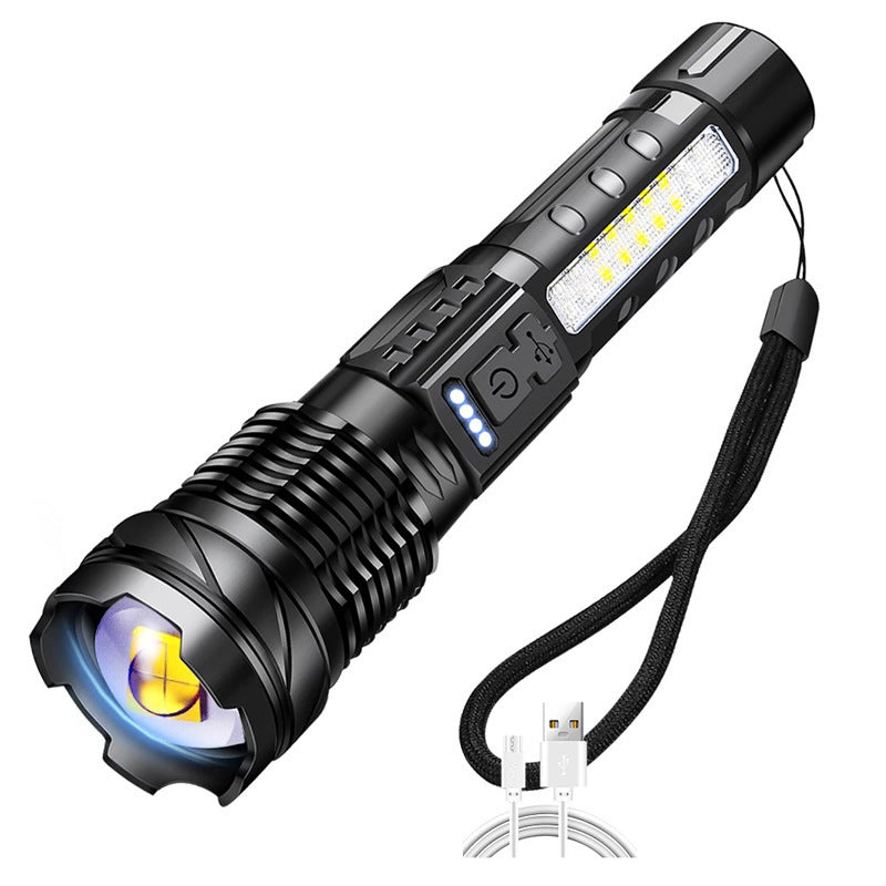 LED Rechargeable Tactical Laser Flashlight High Lumens