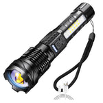 Load image into Gallery viewer, LED Rechargeable Tactical Laser Flashlight High Lumens
