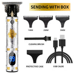 Load image into Gallery viewer, 50% OFF! LCD Zero Gapped Hair Trimmer Professional Rechargeable Electric Hair Clippers
