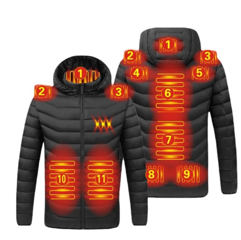 czbrm™ 11 Areas Heating Unisex Heated Jacket-50% off today