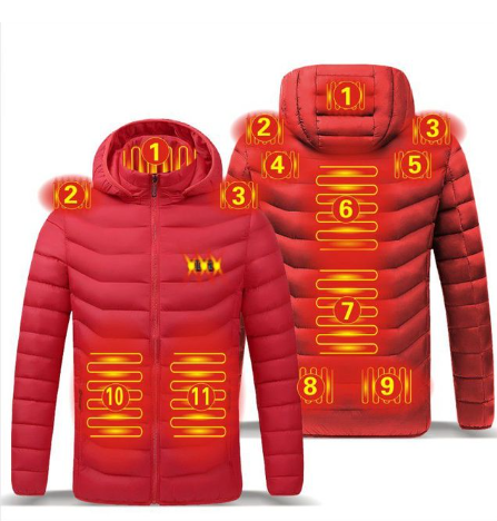 czbrm™ 11 Areas Heating Unisex Heated Jacket-50% off today