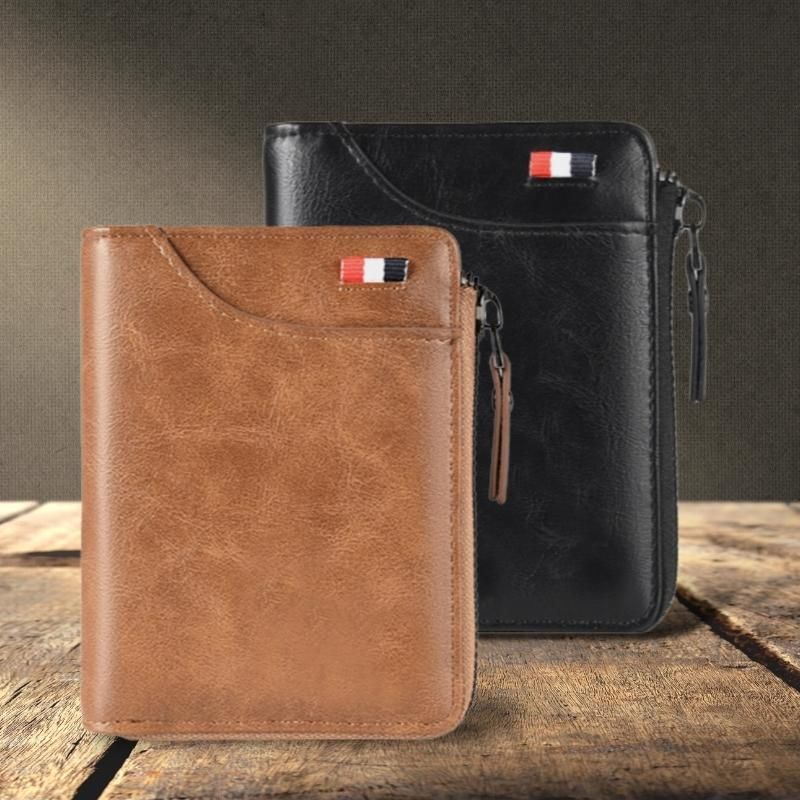 Waterproof Leather Multi-function RFID Blocking Wallet