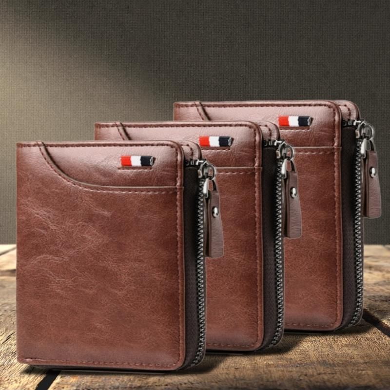 Waterproof Leather Multi-function RFID Blocking Wallet