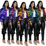 Load image into Gallery viewer, 2022 Winter Women Camouflage Print Short Parkas
