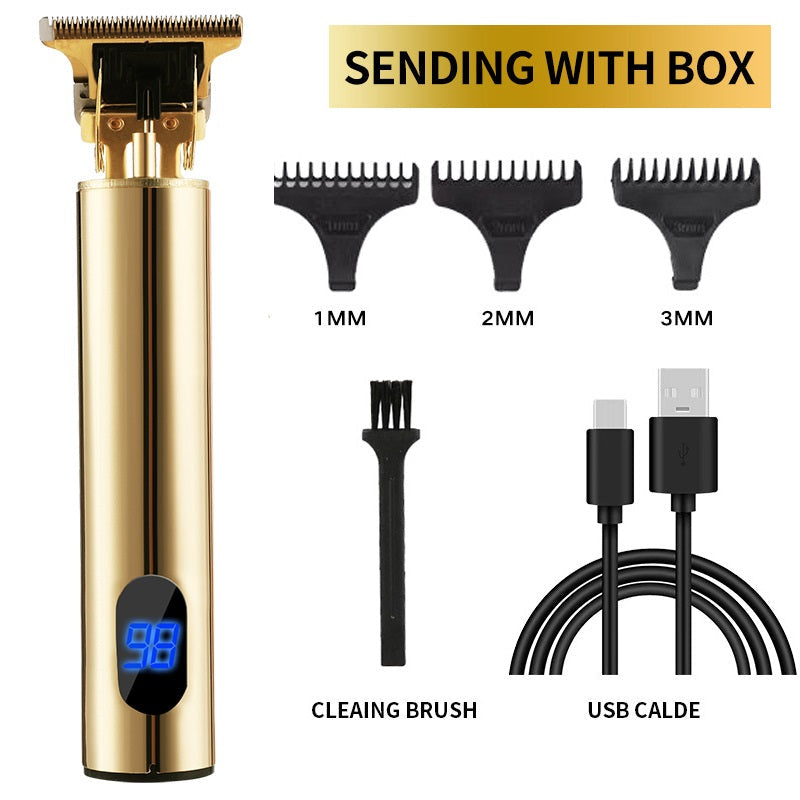 Newest USB Hair Clippers LCD Professional Hair Beards Trimmer