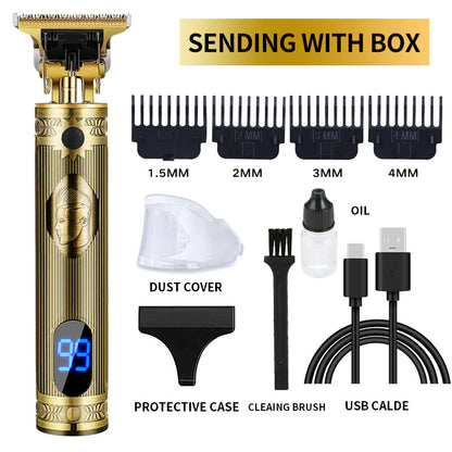 Newest LCD  Hair Clippers Professional Hair Trimmer