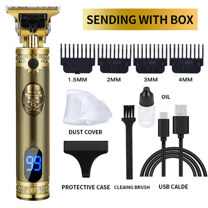 Newest LCD  Hair Clippers Professional Hair Trimmer pl