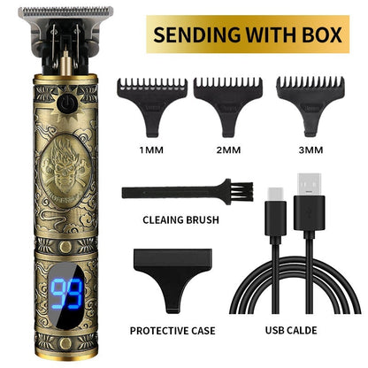 70% OFF! New Zero Gapped Hair Trimmer LCD Professional Hair Clippers
