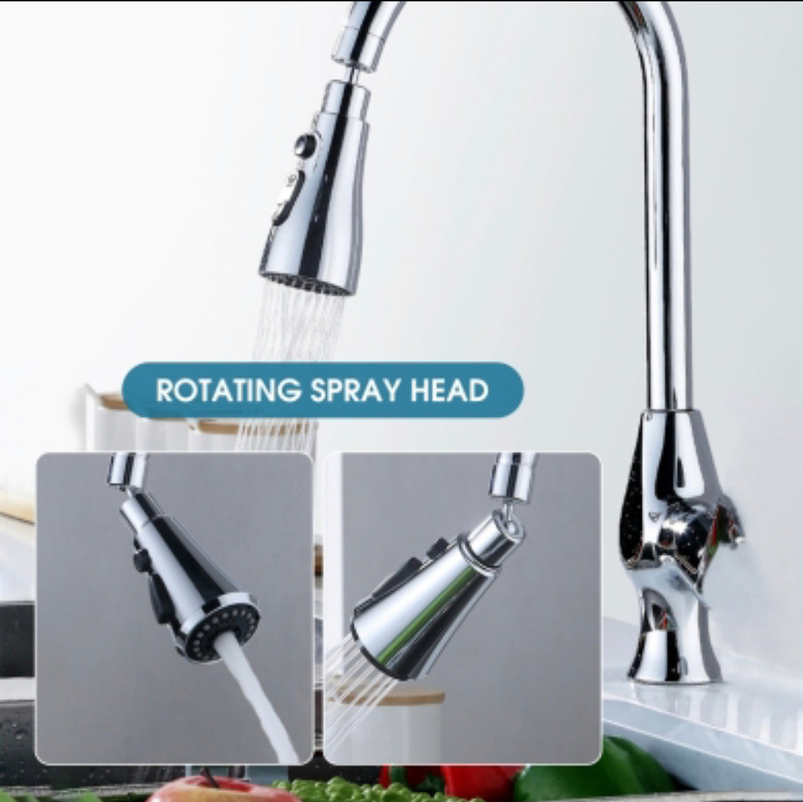 Pressurized Faucet 360 Degree Rotating Water Tap