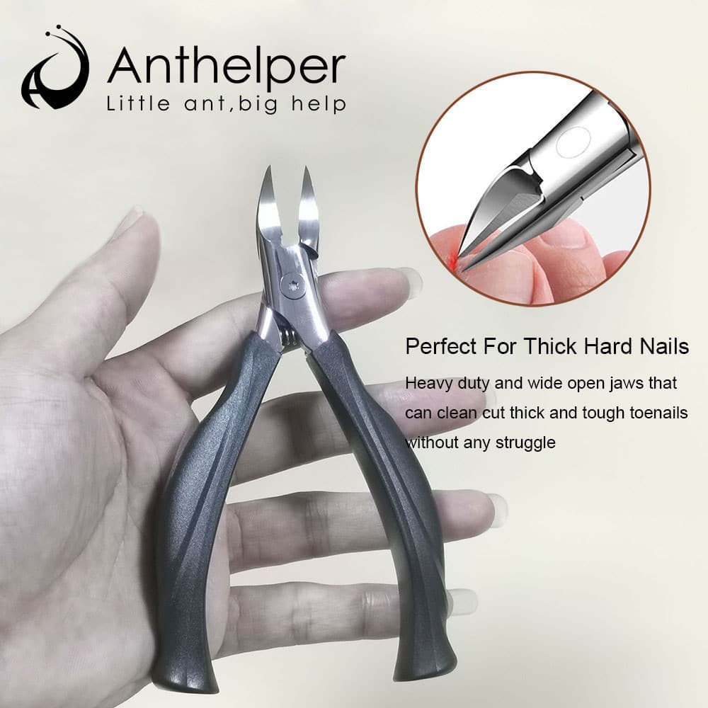 Professional Curved Nail Clippers for Thick and Ingrown Nails